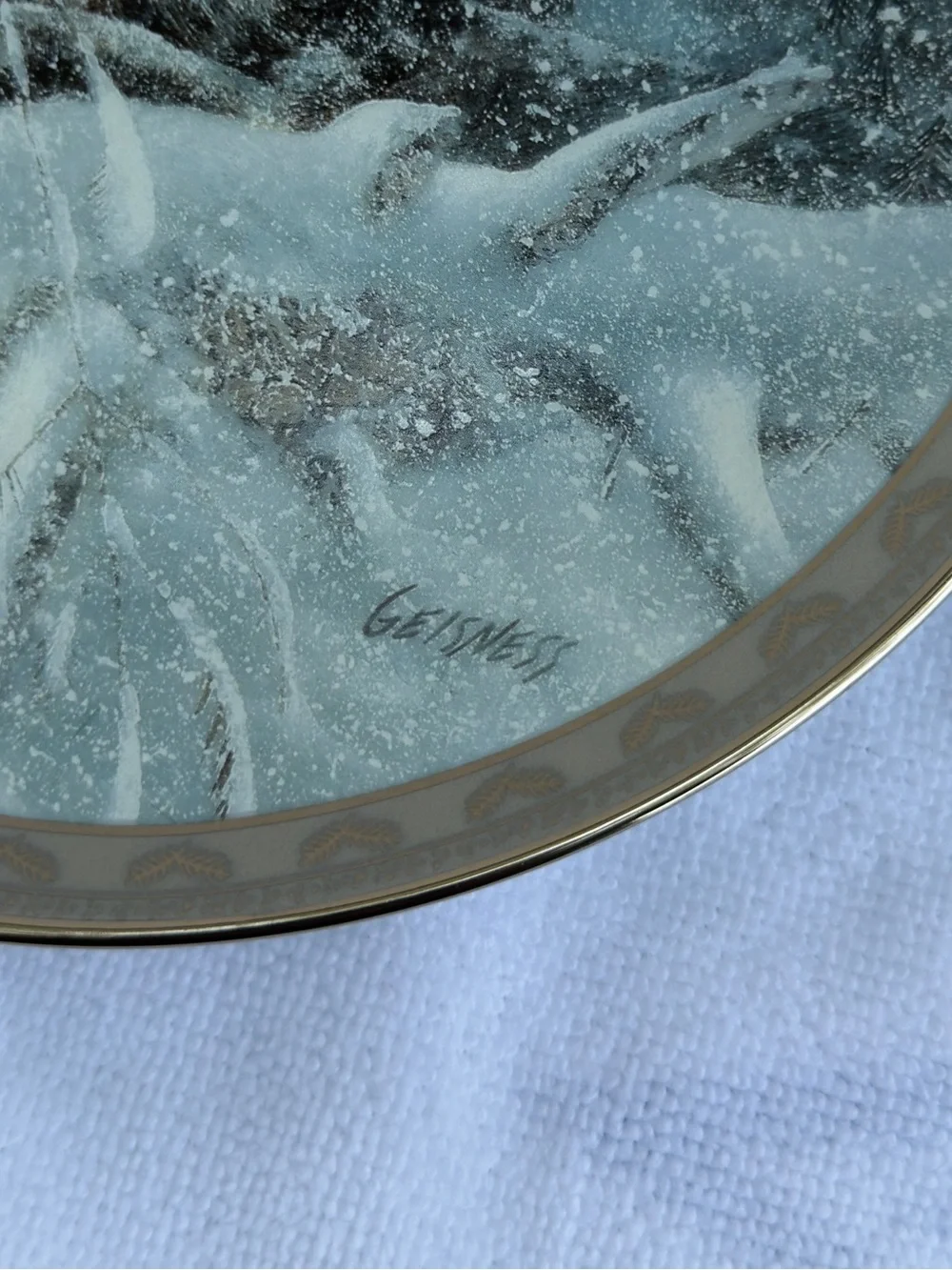 Bradford exchange plates, “Woodland Dreams